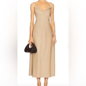 Rue Sophie Chic Tan Maxi Dress
